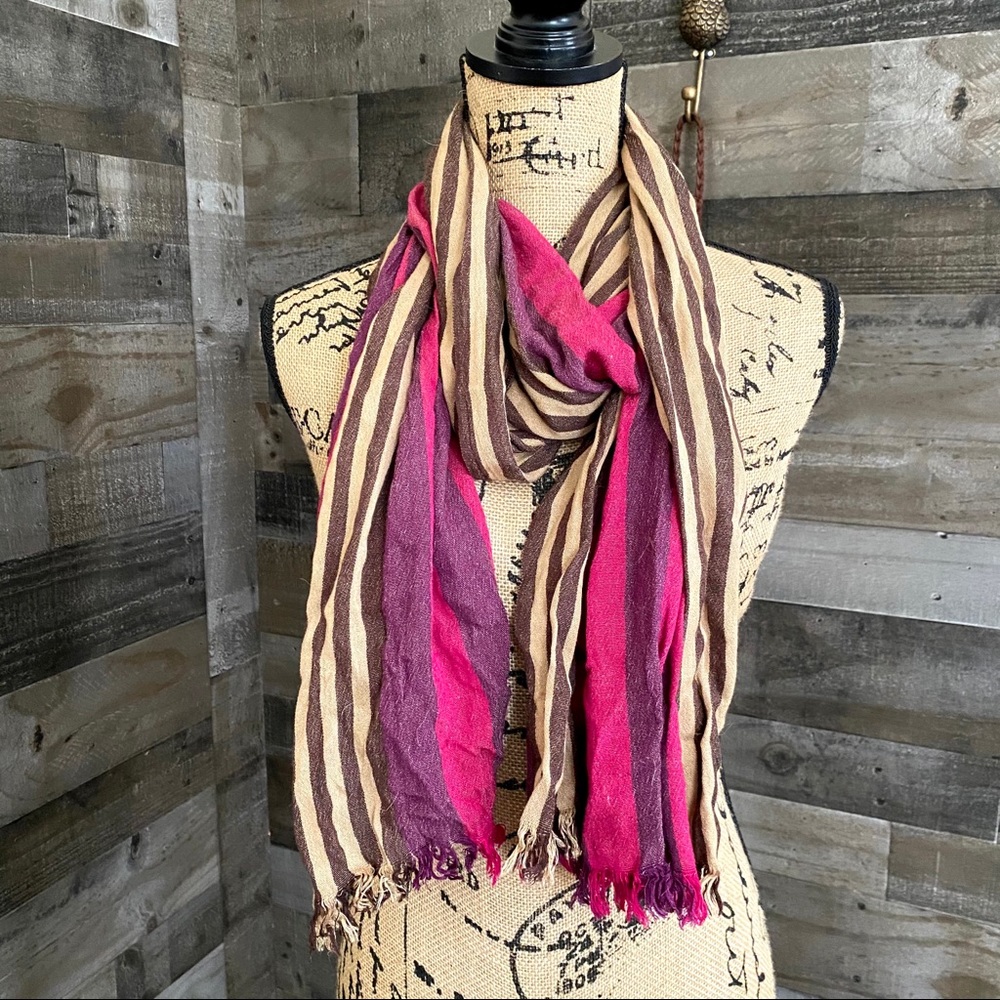 Striped scarf